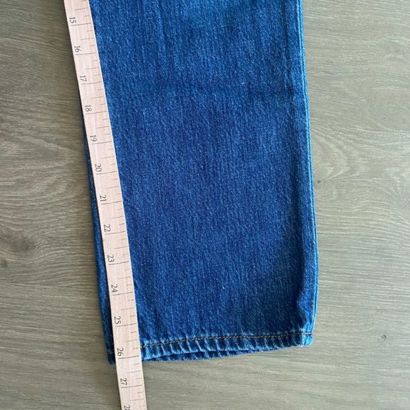 J Brand Mid-Blue “Wynne Straight High-Rise” Jeans - Picture 8 of 9